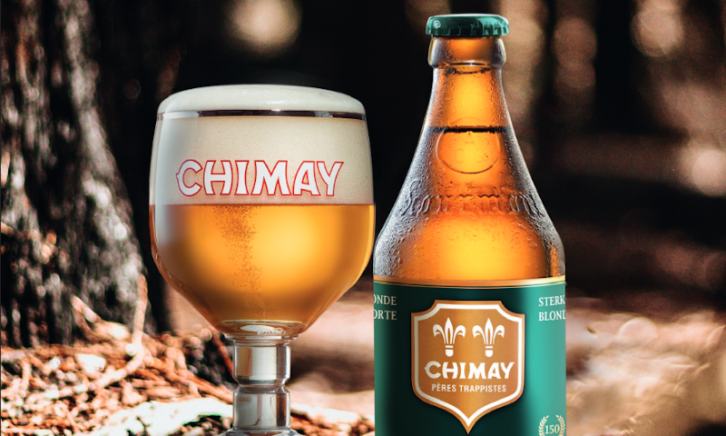 Chimay 150 flesje en glas